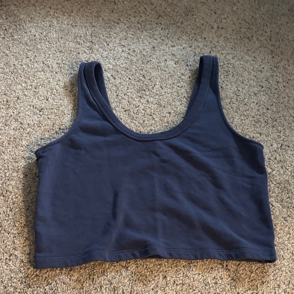 Aerie Dark Blue Textured Sweater - Picture 1 of 3